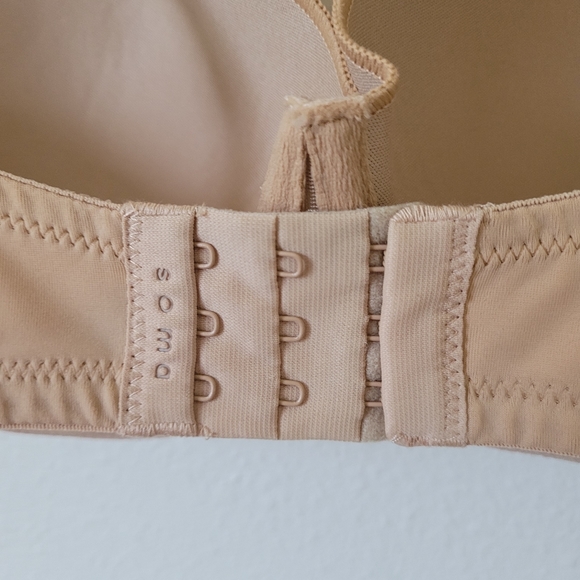Soma Bridget Bra Sheer Camisole Lightly Padded Tan Beige Sz 34DD - Picture 7 of 15